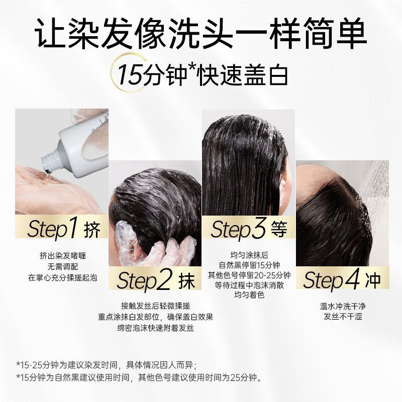 发可乐时尚潮染发膏显白王炸染发剂免漂直染芳香配方新手好操作持久显色 伦敦奶咖-暖调温柔系【质感拉满】 染发膏100ml+显色乳100ml【一盒装】