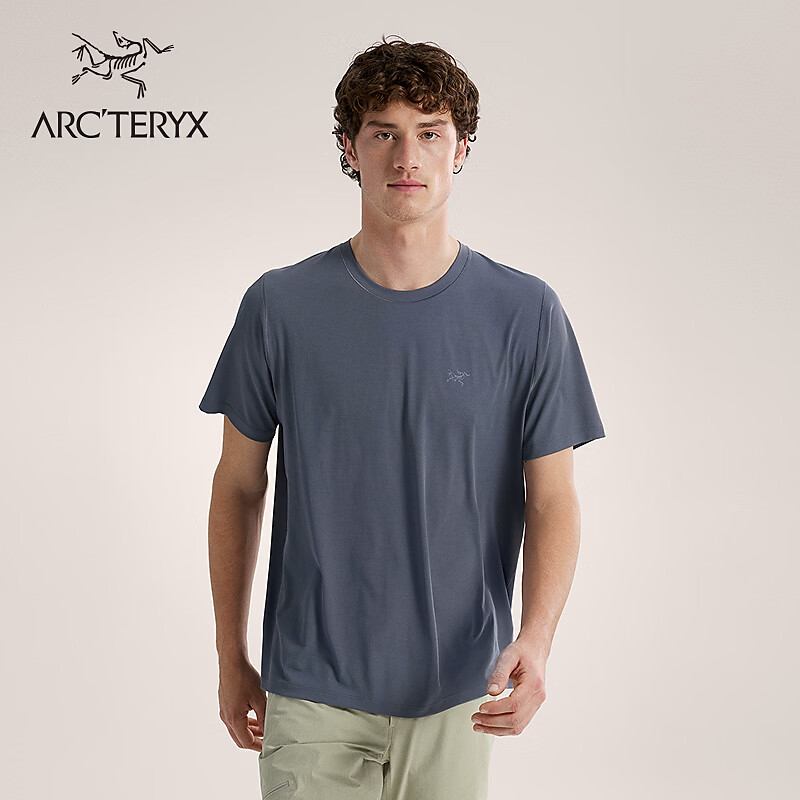 ARC'TERYX始祖鸟 CORMAC CREW SS 男子 速干短袖T恤 DK STRATUS/深层云蓝 L