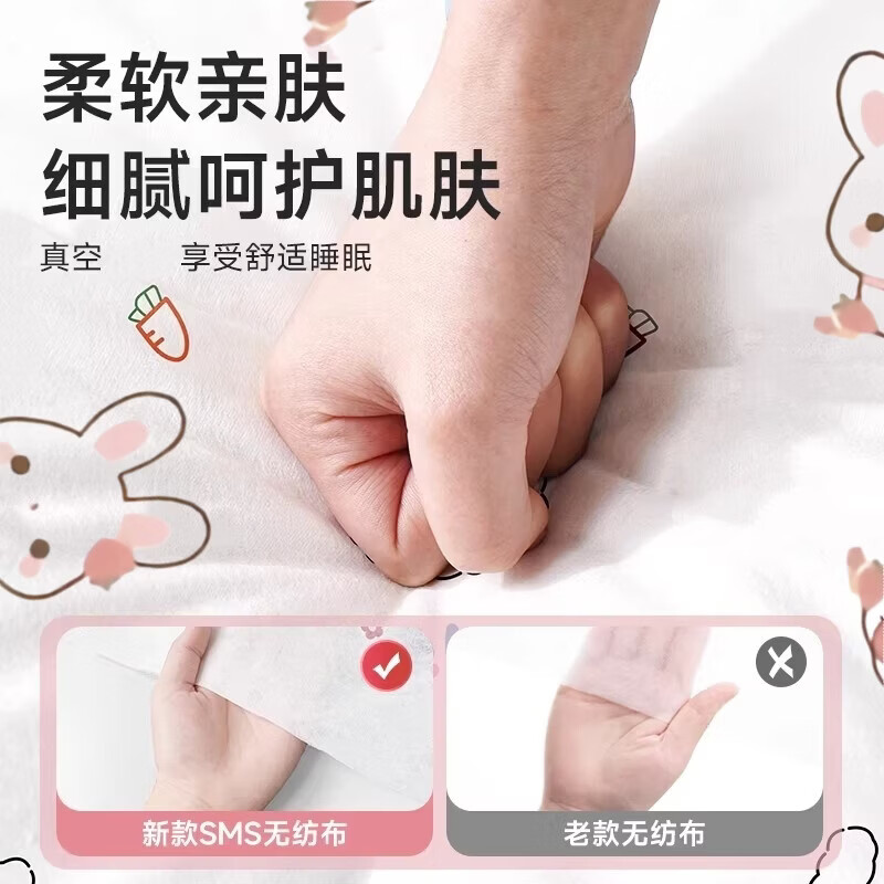 【精选】火车卧铺一次性三件套床单被罩枕套床上用品旅行被套软卧 火车卧铺专用【印花款】*2套