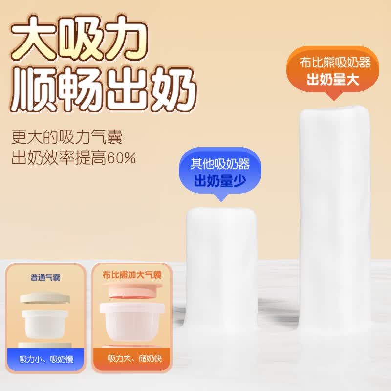 布比熊 BUBBLE BEAR电动吸奶器母乳智能按摩通乳自动挤拔奶器便携一体式吸乳器 智能款一体式PPSU奶瓶