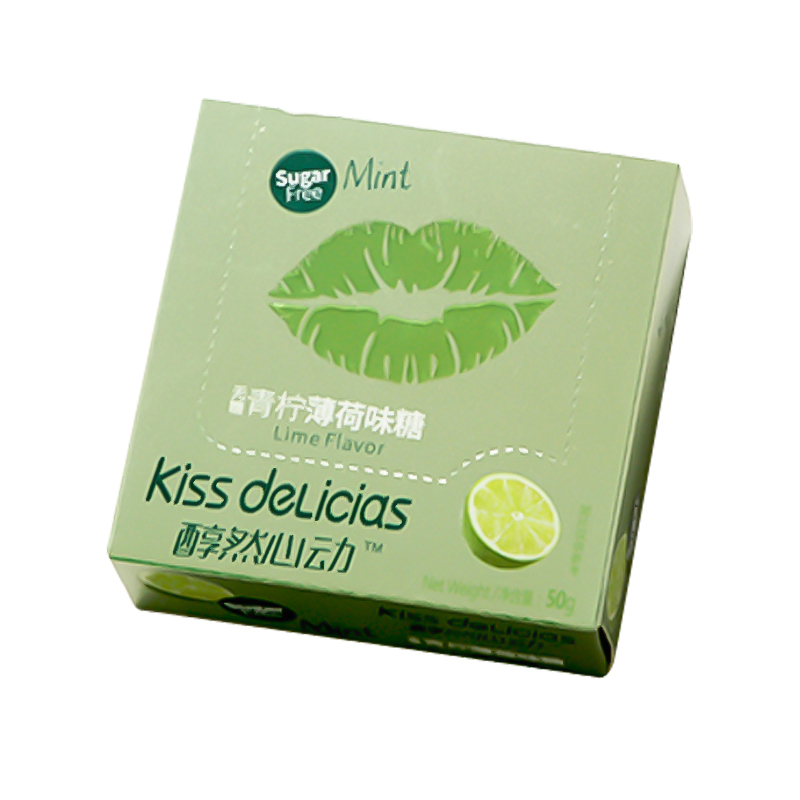 醇然心动(kiss delicias)水果味薄荷糖 约会接吻糖网红糖果 青柠味