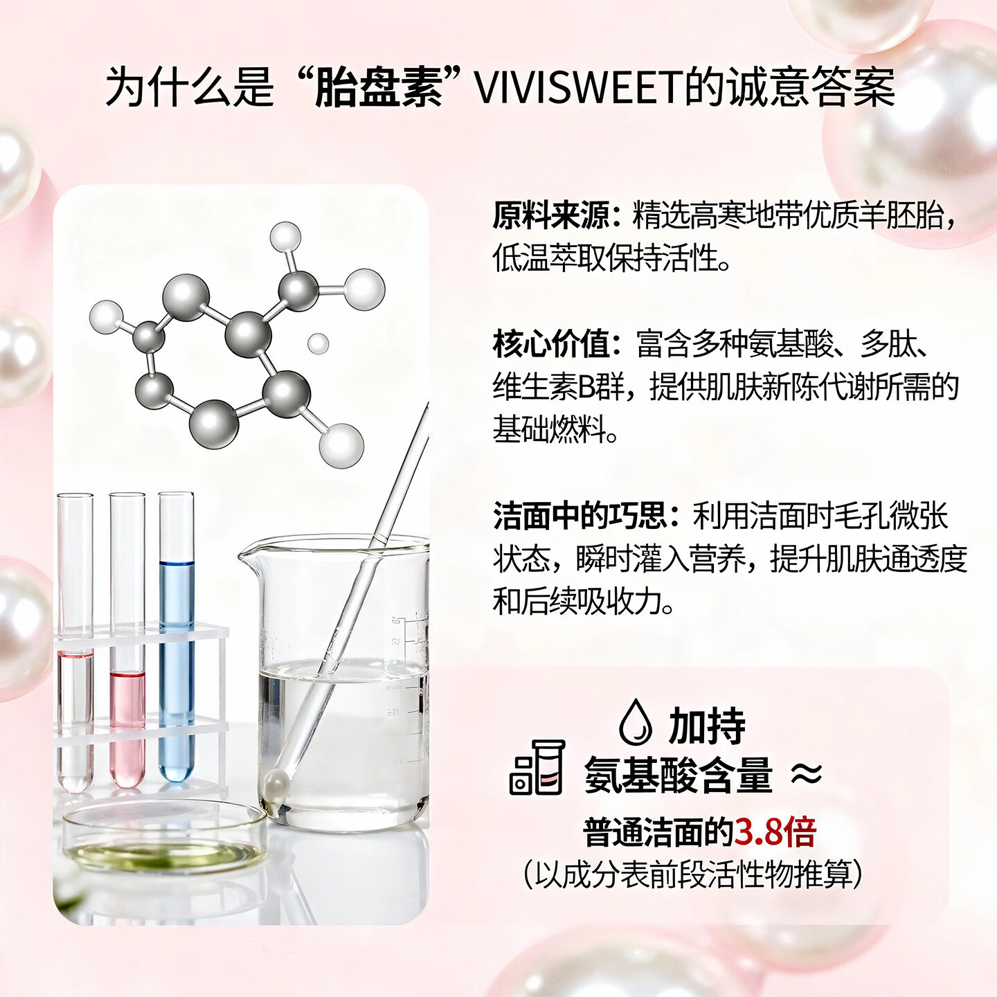 VIVISWEET羊胎盘素氨基酸洁颜蜜深层清洁温和卸妆滋润保湿锁水洗面奶洁面乳 洁颜蜜100ml