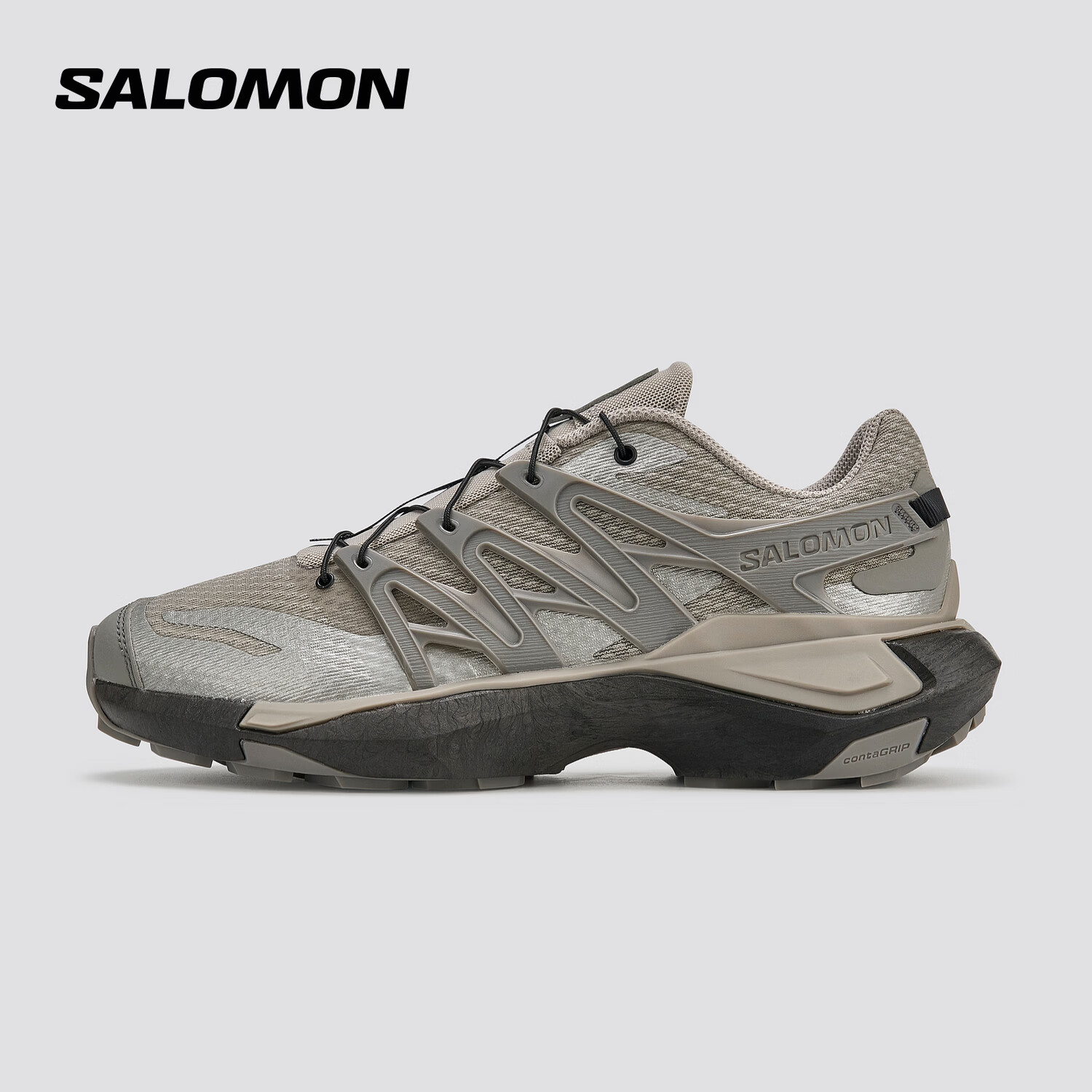 萨洛蒙（Salomon）男女款 户外运动潮流机能风格户外风尚运动休闲鞋 XT-PU.RE 鸽白色 491032 41 (UK7.5丨 41 1/ 3)