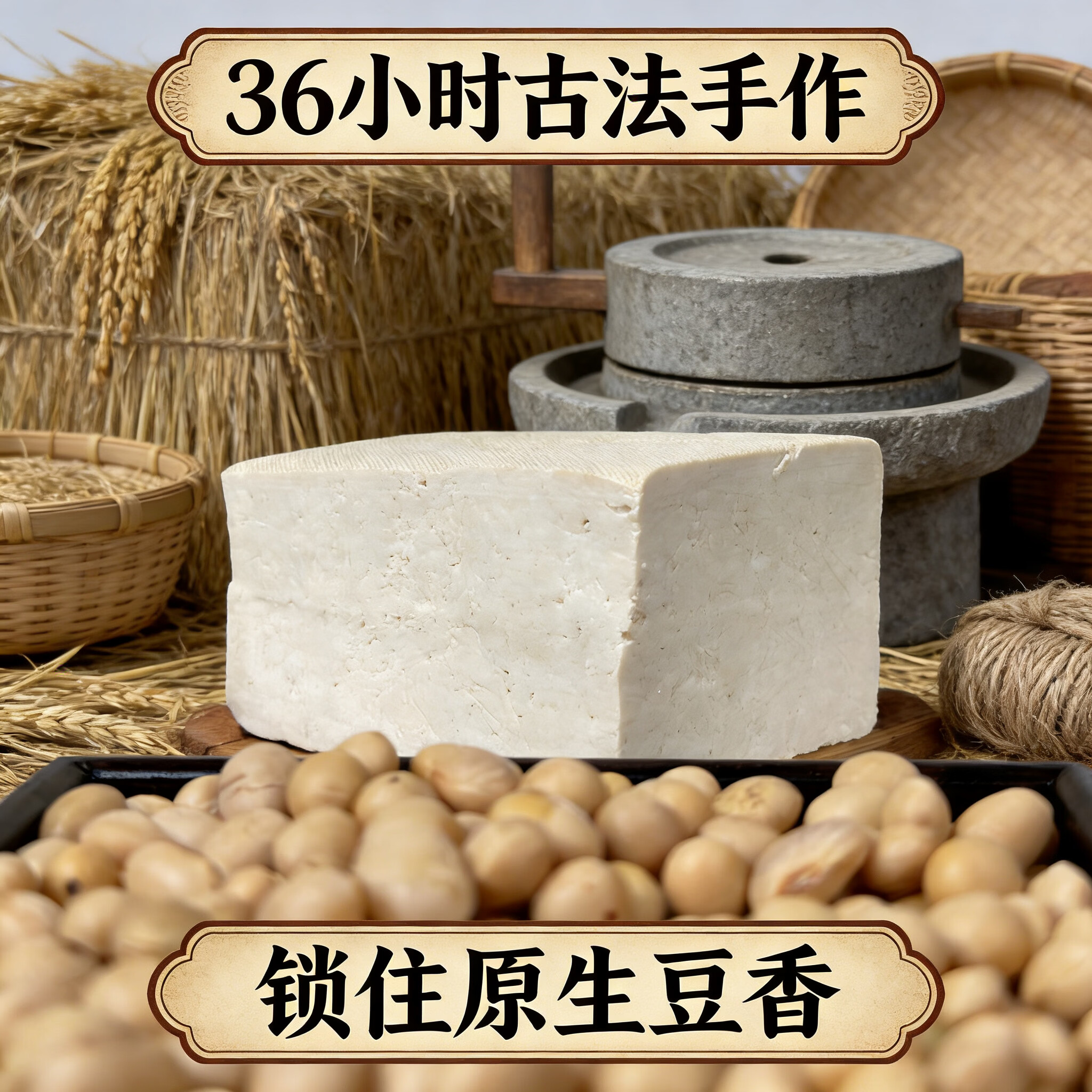 贵州蜂窝豆腐特产老豆腐传统工艺小黄豆纯手工柴火石磨酸汤豆腐 4斤【性价比家庭装】