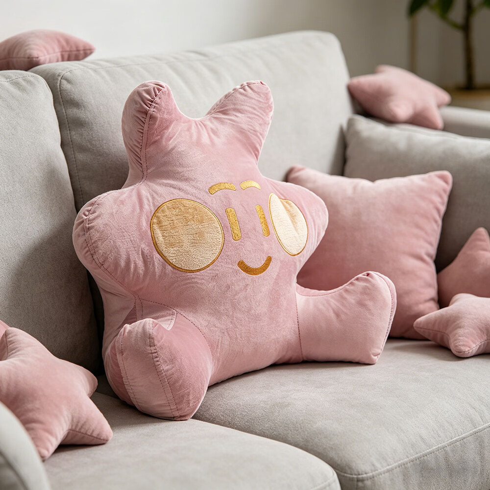 考拉吉苏床上沙发护腰靠垫床头靠枕 靠背一体软包 办公休闲追剧阅读腰靠 少女粉（丽丝绒） 68cm*56cm*56cm 含枕芯 小号-适合儿童155CM以下