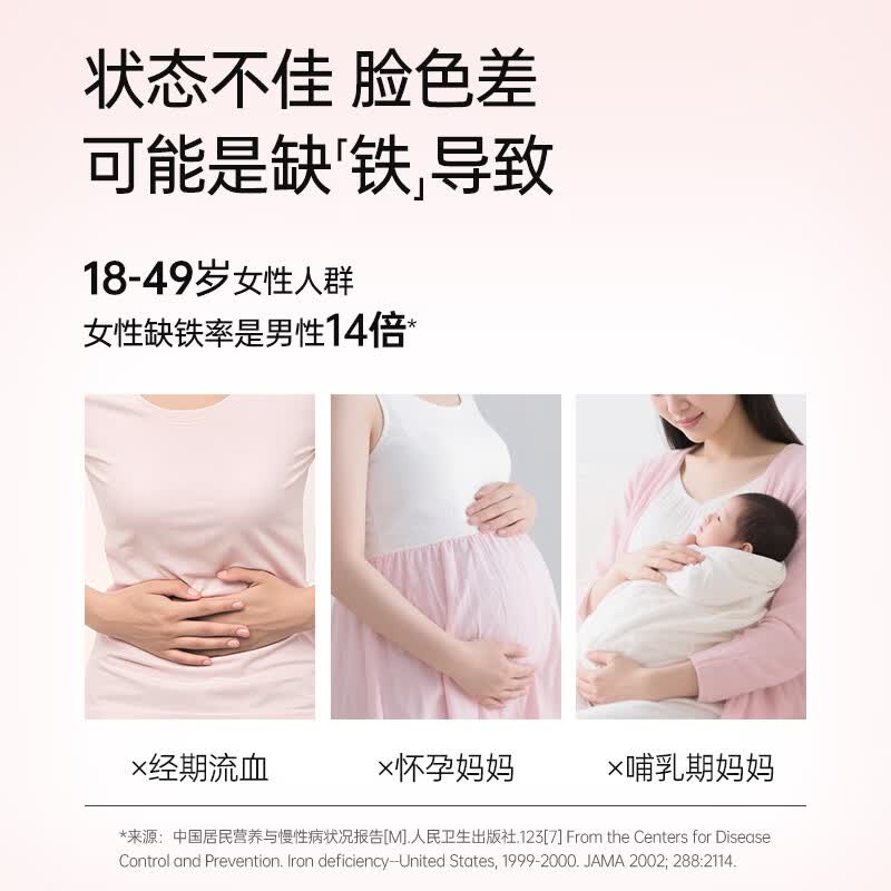 能量堡垒弥补血红素铁富铁软糖 维生素c女性儿童补铁哺乳姨妈期孕妇红枣味 弥补血红素铁软糖 90g*6盒 【六盒囤货装】