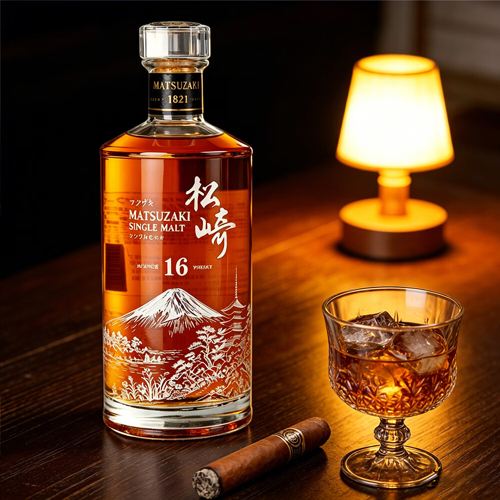 松崎16日本原装原瓶进口单一麦芽威士忌酒水楢桶日威洋酒调酒礼盒装 【初饮】松崎16【单一麦芽】700ml-4瓶/箱（送冰川杯）
