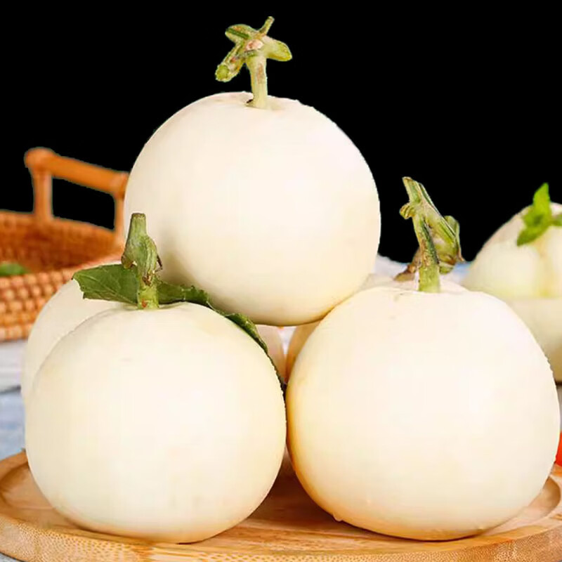 好柿抱抱现摘现发陕西阎良甜瓜新鲜水果当季头茬白皮香瓜蜜瓜脆甜 陕西阎良甜瓜 净重4.5斤-5斤 3-6枚