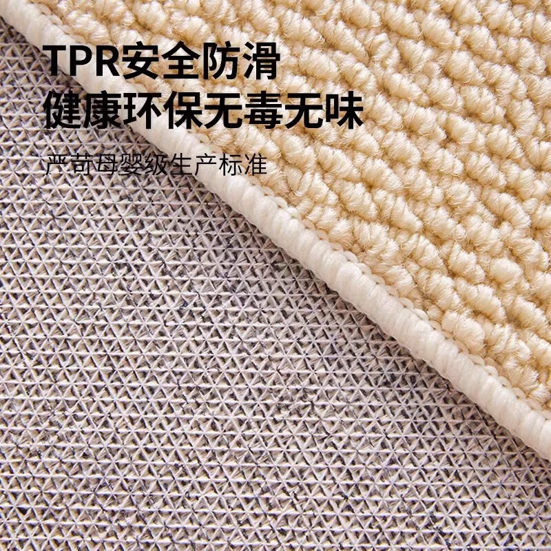 季象入户地垫日式门垫仿剑麻进户门口防滑垫子菠萝圈地毯耐磨蹭灰脚垫 BLQ-J菠萝圈-素色米色 60X90cm