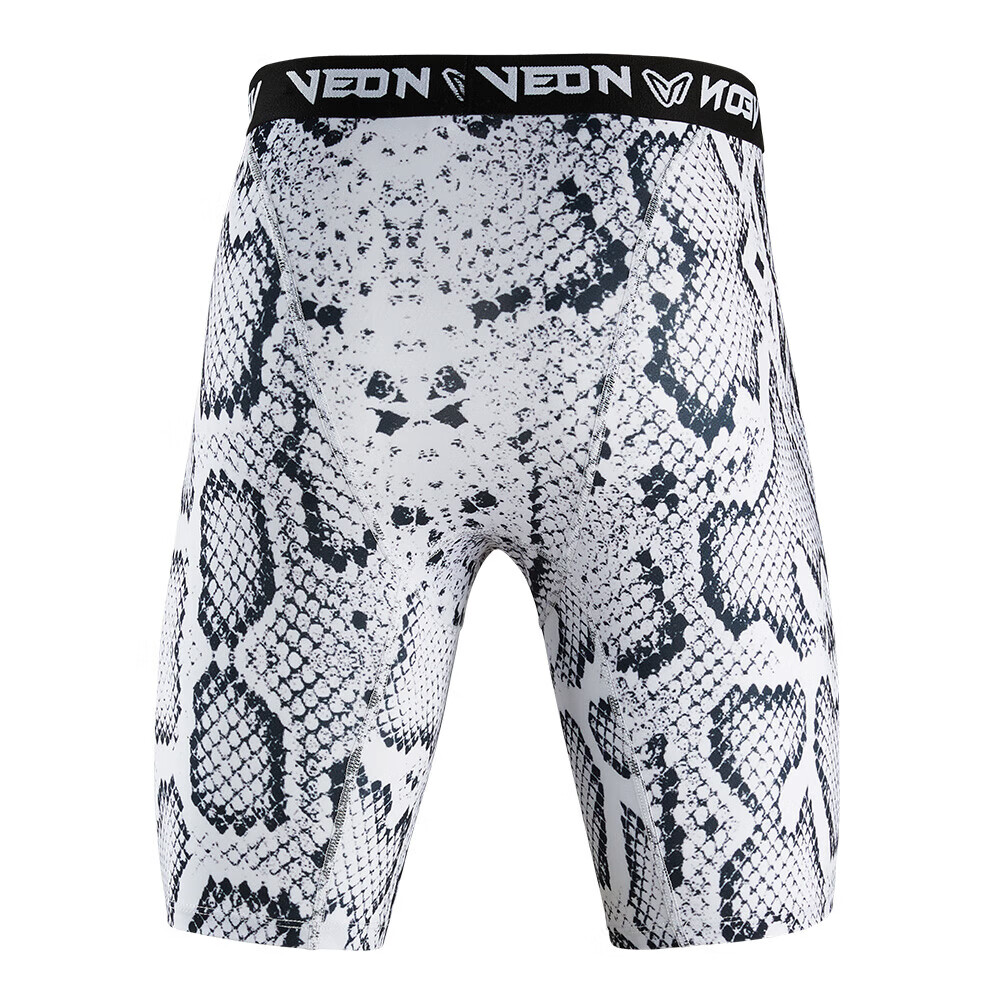 维动（VEIDOORN）运动裤男篮球紧身裤高弹力打底裤跑步健身透气潮流训练服 WFJSKMC蟒纹【五分裤】 XL