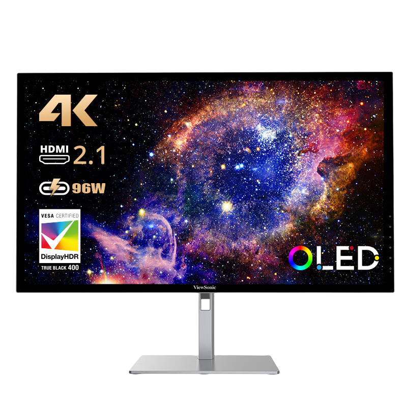 ViewSonic 优派 VX2722 27英寸OLED显示器（3840*2160、99%DCI-P3、HDR400、10bit）