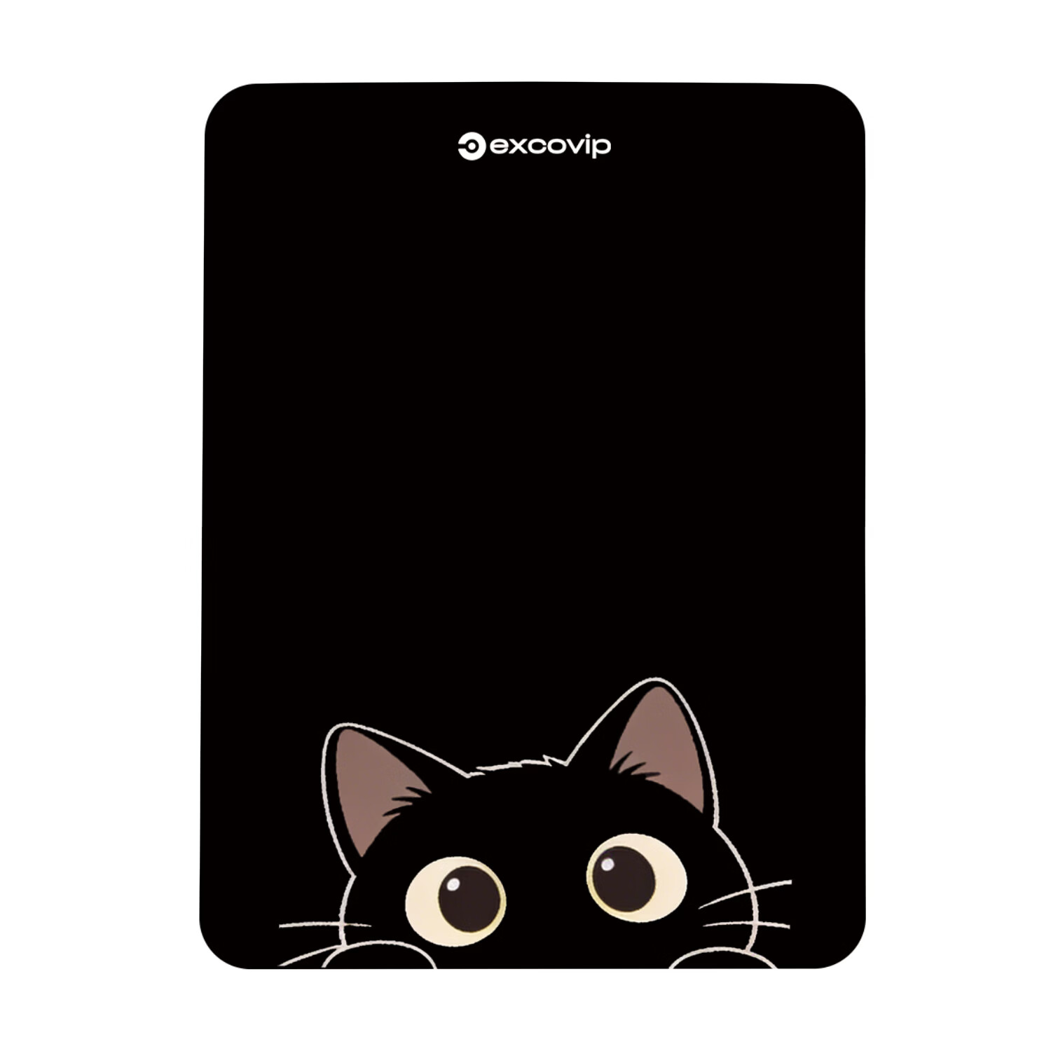 EXCO卡通系列办公鼠标垫小号 笔记本电脑鼠标垫出差小巧便携细面顺滑锁边防滑女生可爱滑垫高级感 偷偷喵喵 150x200x2mm 京东折扣/优惠券