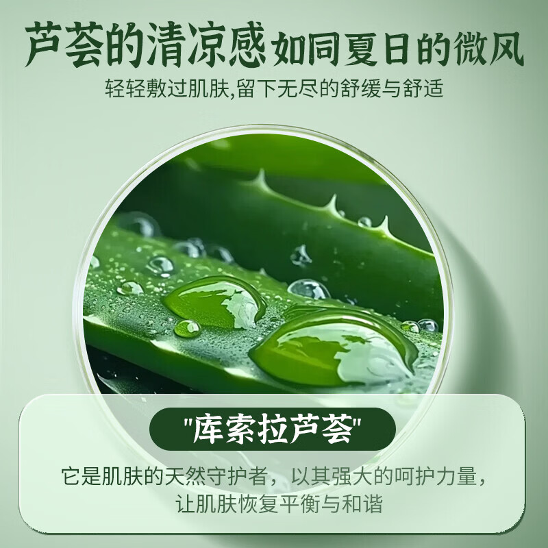 叶仙妍面膜芦荟神经酰胺保湿舒缓肌肤30g片装保湿润泽面膜 30g*5片