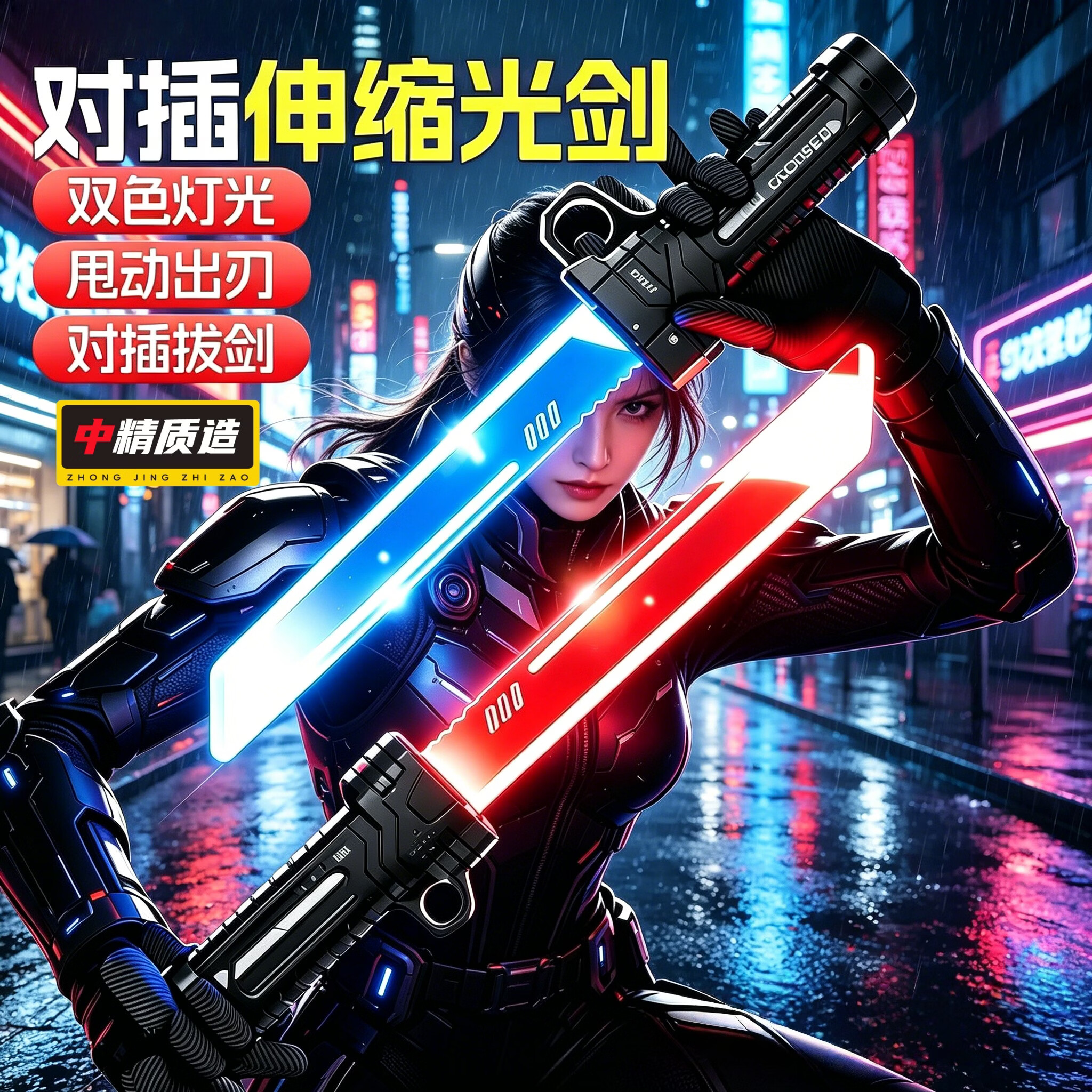 中精质造玩具合集：光剑/水枪任选1件仅需9.9元