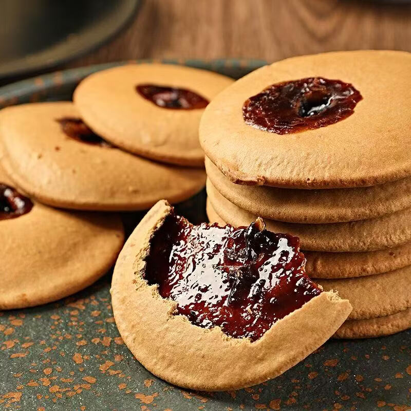 红糖肚脐潮汕特产怀旧网红小吃零食代餐休闲宿舍夹心饼解馋小零食 20包