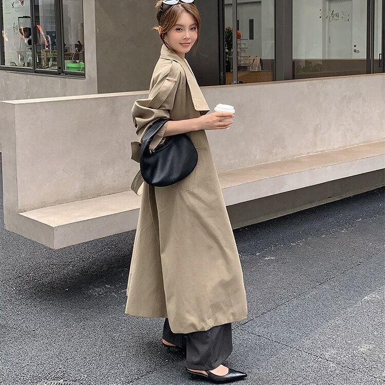 卡迪娜小猫跟凉鞋包头半拖鞋女夏季外穿新款尖头凉拖鞋女小香风平底单鞋 红色 42