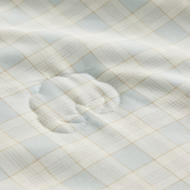 多喜爱（Dohia）夏凉被子空调被芯棉被子春秋四季通用家用卧室透气不闷汗夏凉被子 全棉填充透气夏凉被【格纹蓝】 1.5-1.8米床适用【203*229cm】 夏被