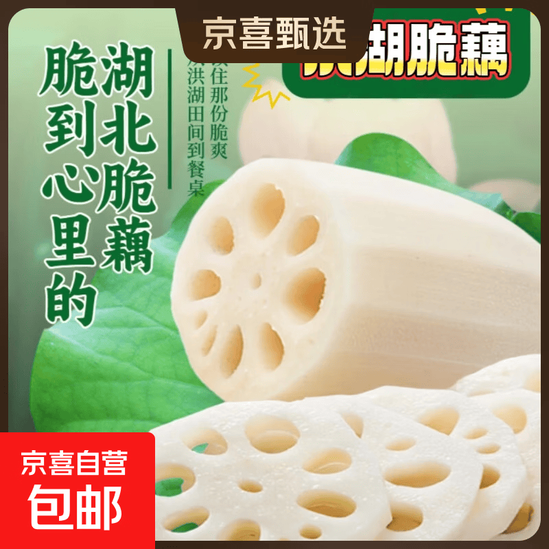 【水八仙】湖北洪湖莲藕水果新鲜脆藕现挖现发火锅食材生鲜蔬菜 新鲜脆藕5斤 净重