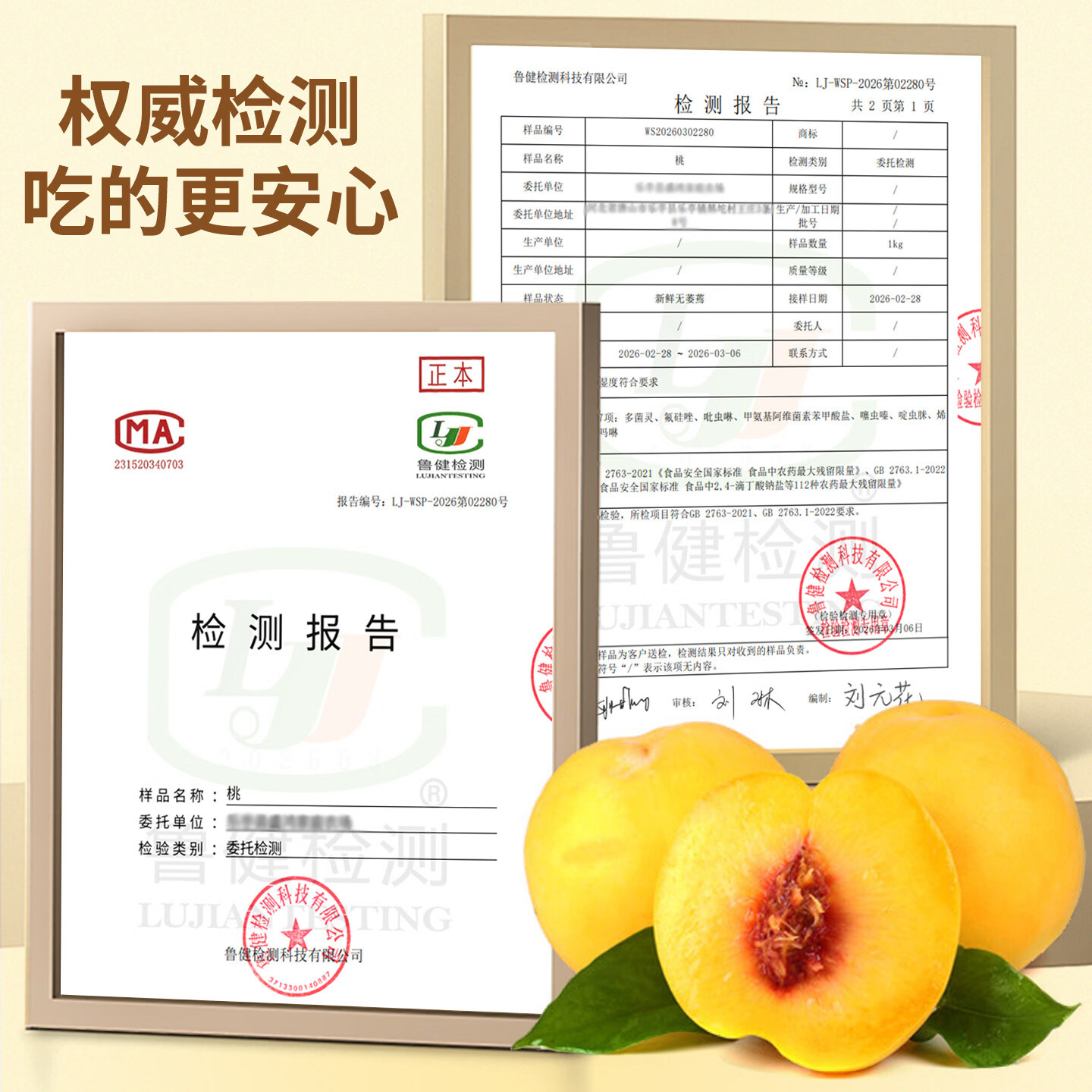 机林有果【顺丰当天发】正宗山东蒙阴黄桃鲜果当季水蜜桃新鲜水果时令礼盒 【A+级精选】2斤大果【约5-6个】