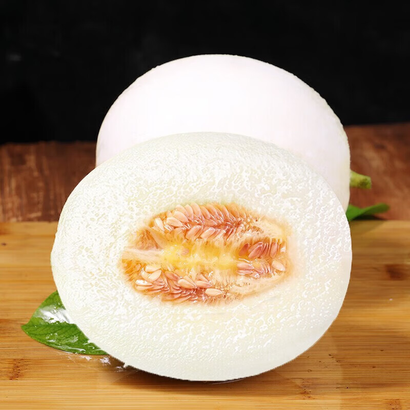 京鑫泽陕西阎良甜瓜 新鲜头茬甜瓜水果应季现摘脆甜蜜瓜白瓜香瓜整箱 净重4.5斤装【精品装】