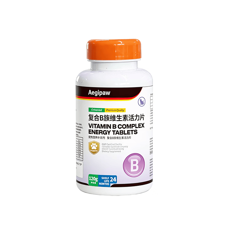 艾吉爪（AEGIPAW）猫B族维生素120g防掉毛美毛去泪痕 幼成猫通用宠物营养补充剂 120g*1瓶