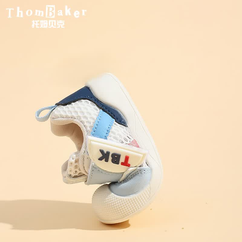 托姆贝克（ThomBaker）宝宝凉鞋学步鞋男女童鞋透气网面1-3岁软底防滑包头防踢机能鞋 粉色TBK(夏季网鞋) 20 内长14.5cm (适合脚长14cm)