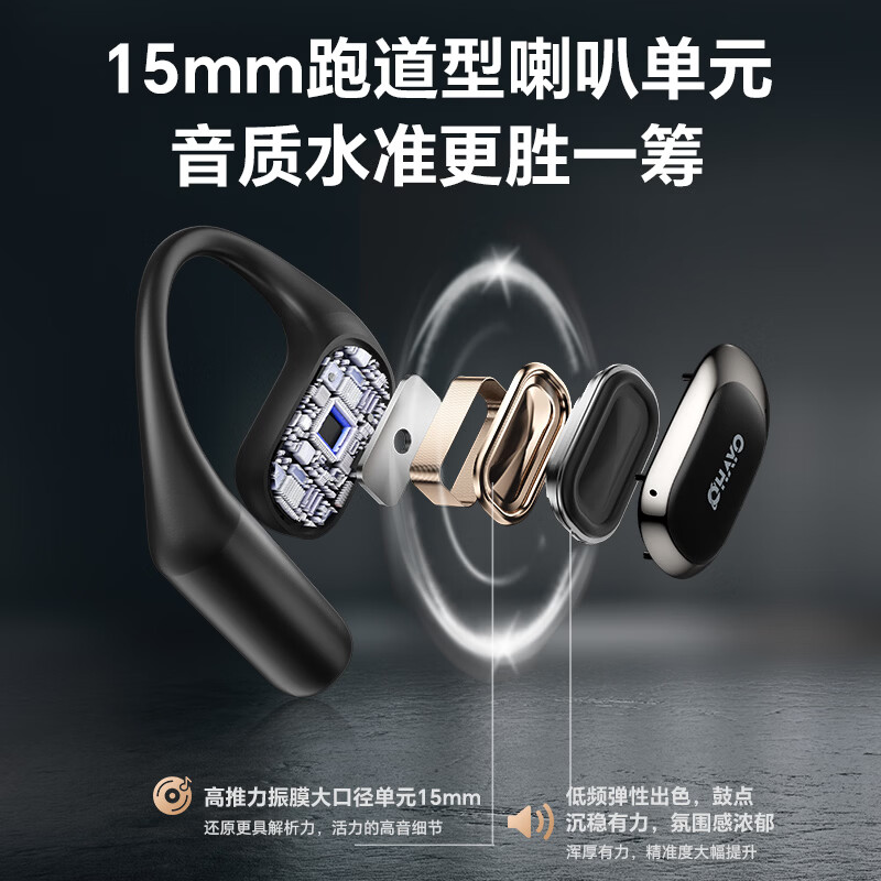 雷登 OHAYOT10pro 升级款蓝牙耳机挂耳式超长续航不入耳高音质专业骑行跑步运动耳机防水防汗2026新款礼物 T10pro黑色【HIFI级音质】