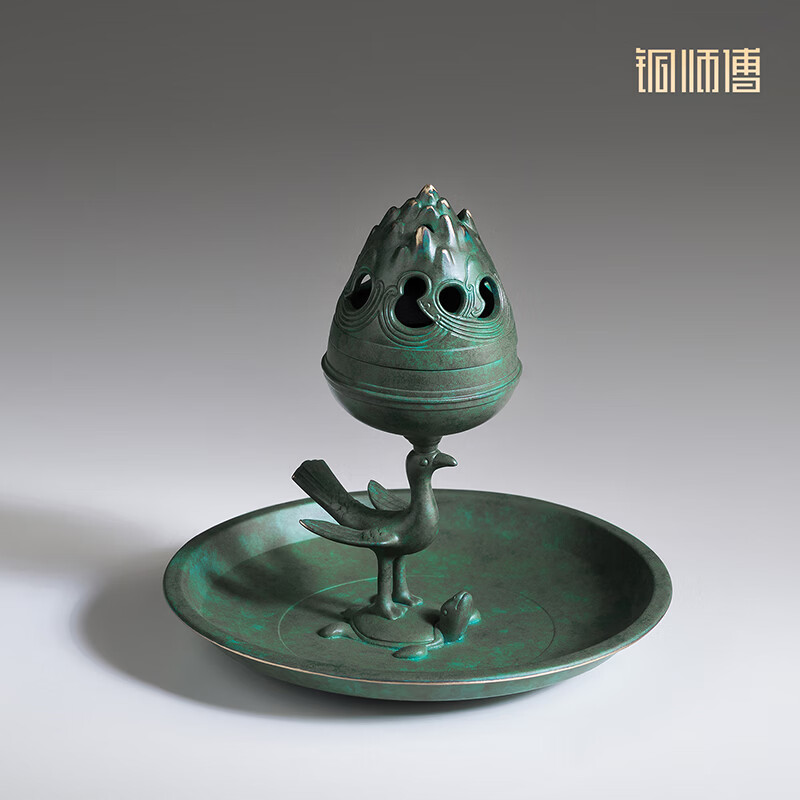 铜师傅陕西历史博物馆系列《朱雀铜熏炉摆件》铜香炉 文创摆件