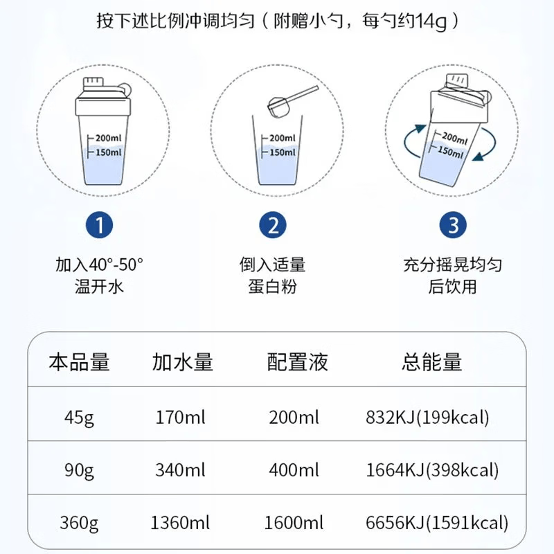 唯卡能佳源蛋白固体饮料 360g  高蛋白乳清蛋白粉顺丰包邮 360g*4罐