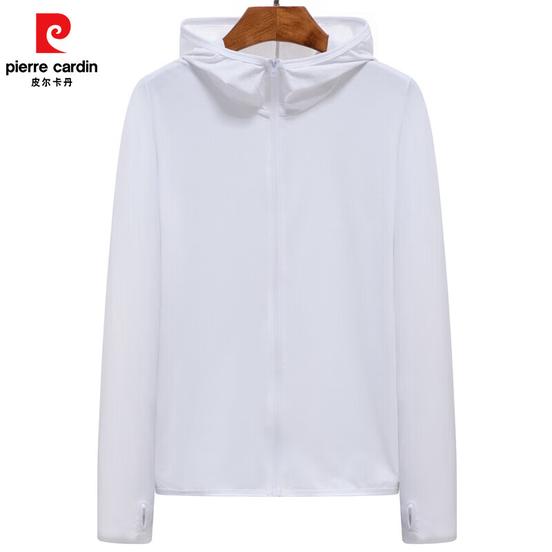 皮尔卡丹（pierre cardin）防晒衣夏季新款男女户外防紫外线透气皮肤衣钓鱼防晒服外套男女 铁石蓝色【男款】 XL