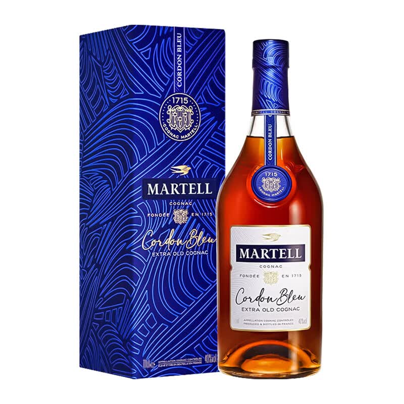 马爹利（Martell）蓝带XO 法国进口 干邑白兰地 洋酒烈酒 商务宴请送礼 蓝带XO 700mL 1瓶