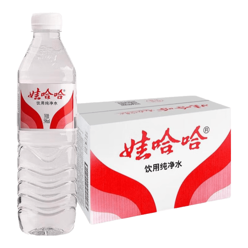 娃哈哈纯净水596ml/瓶整箱装饮用水家庭出行办公会议经典饮用水批发 娃哈哈纯净水596ml*12瓶【25年10月-12月】