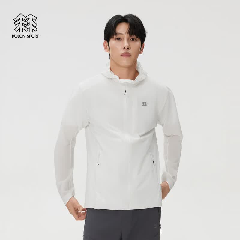 KOLON SPORT/可隆户外休闲衣 男士透湿Pertex Ultralight连帽夹克