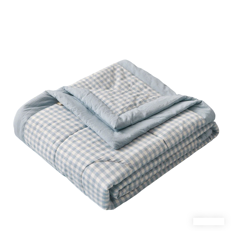 雅鹿 A类夏凉被100%新疆棉花填充空调被可机洗夏天薄被子棉花被2x2.3m