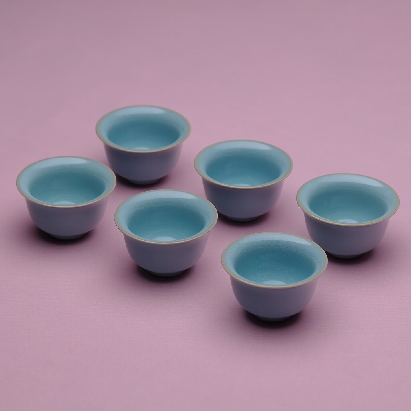 文华汝瓷朱文立朱宇华汝窑陶瓷茶具套装1壶6杯 泡茶套装 功夫茶礼盒