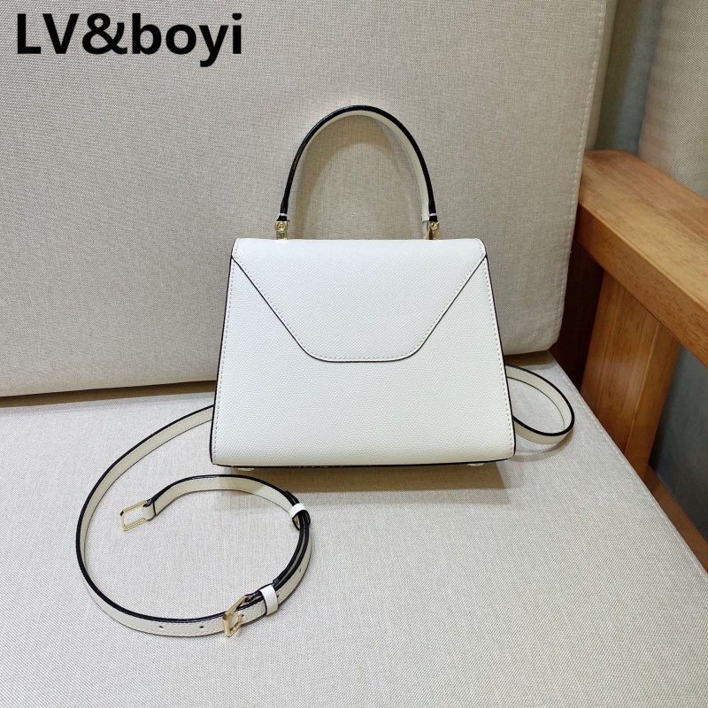 LV&boyi奢侈品品牌包包2022新款手提个性时尚单肩斜跨女士包手提包 奶白