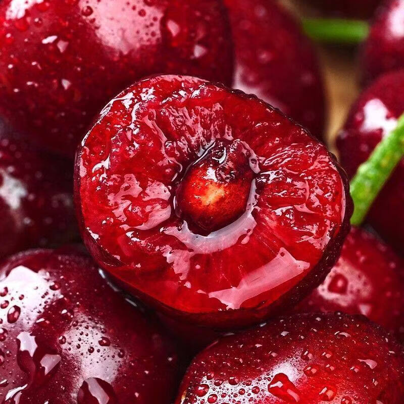 果伦滋正宗山东大樱桃 国产车厘子【JD多地次日达】当季新鲜水果整箱 4斤(净重) 优选单果20-26mm 整箱4-5斤