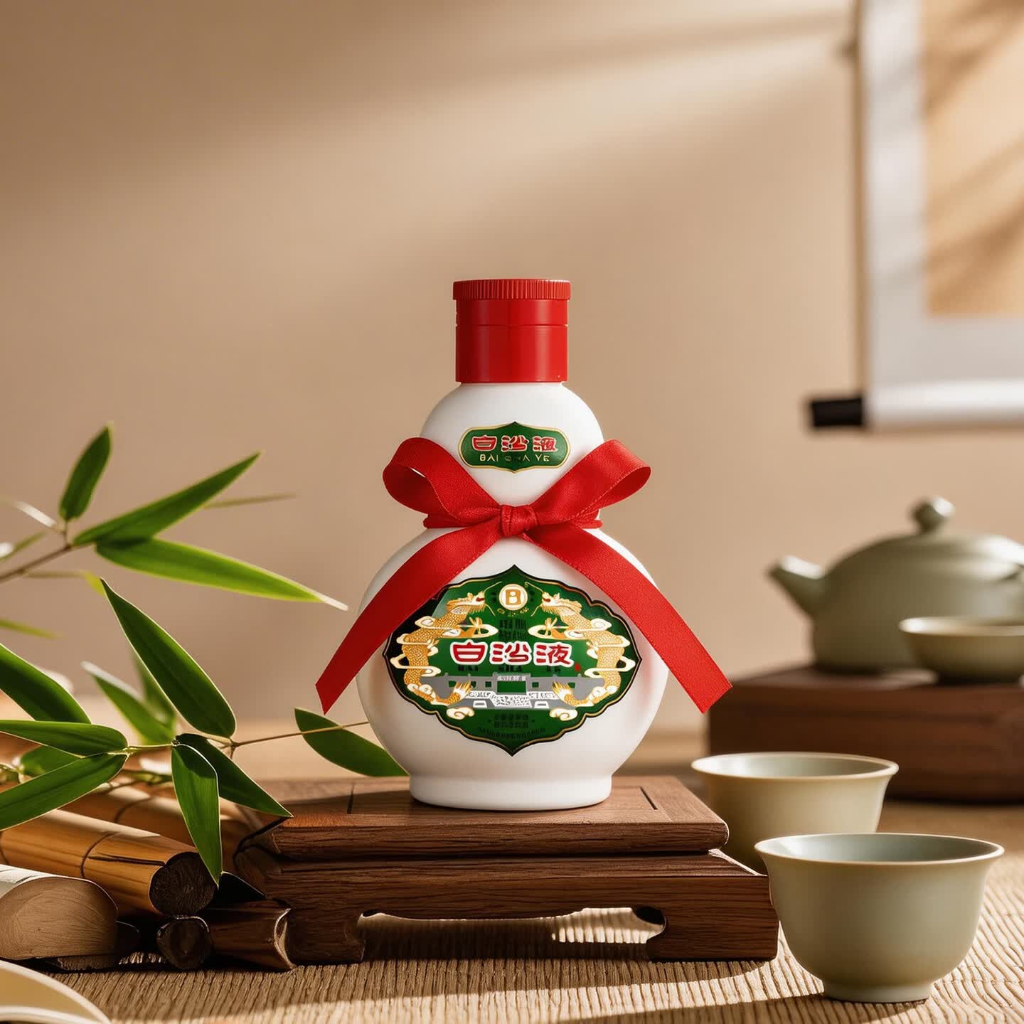 白沙湖南老字号白沙液浓酱兼香型小葫芦纯粮白酒单瓶/礼盒装 送礼收藏 45度 100mL 1瓶 (白沙液小酒)