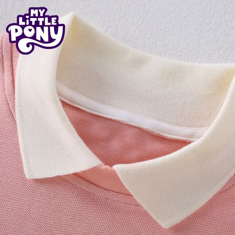 小马宝莉（MY LITTLE PONY）女童百褶裙子套装2026新款夏季女孩洋气装宝宝中小童夏装 粉色 110 110码 建议100-110cm