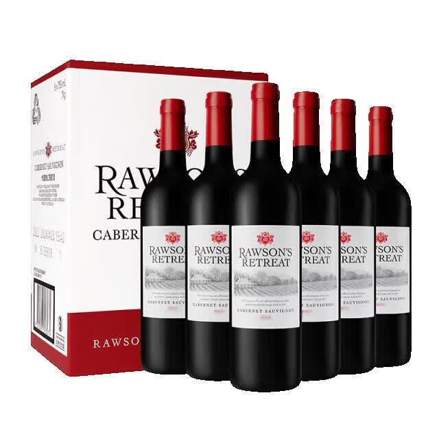 洛神山庄奔富 赤霞珠干红葡萄酒 750ml*6木塞原箱 热门礼物【澳版 洛神山庄赤霞珠整箱装