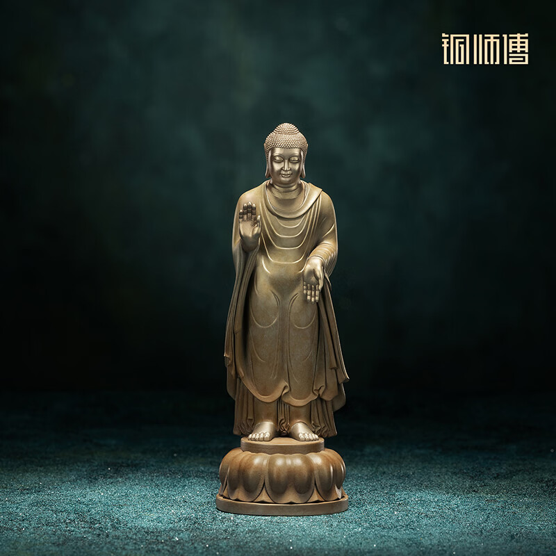 铜师傅陕西历史博物馆系列《北周佛造像铜摆件》青铜摆件