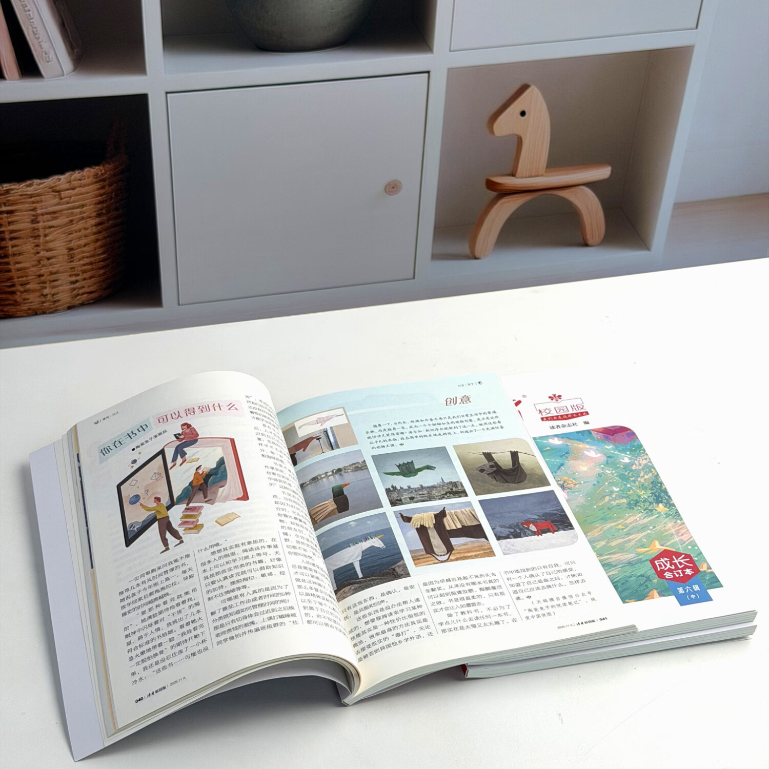 读者校园版成长合订本 初高中学生作文素材美文 【第六辑】《读者》（校园版）合订本（到手3本）