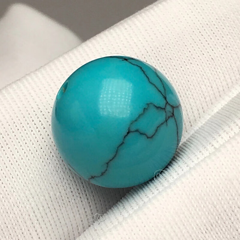 珠佩丽绿松石单珠原矿绿松石高瓷网花圆珠乌兰花配珠菜籽黄隔珠锁骨珠