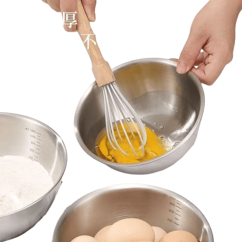 打蛋器专用打蛋碗不锈钢打蛋碗沙拉碗打蛋器必备打蛋碗不锈钢厨房烘焙必备 沙拉碗【700ml】
