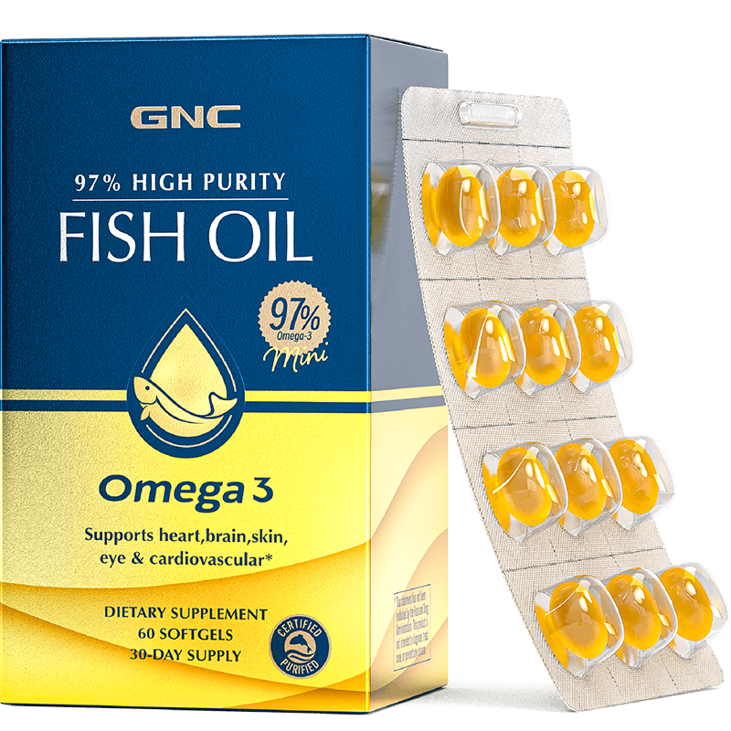 PLUS��Ա��GNC����ϲ 97%�ߴ���EPA�����Omega3 60��/�� 2��װ    ��61.275Ԫ/�У�2��122.55Ԫ