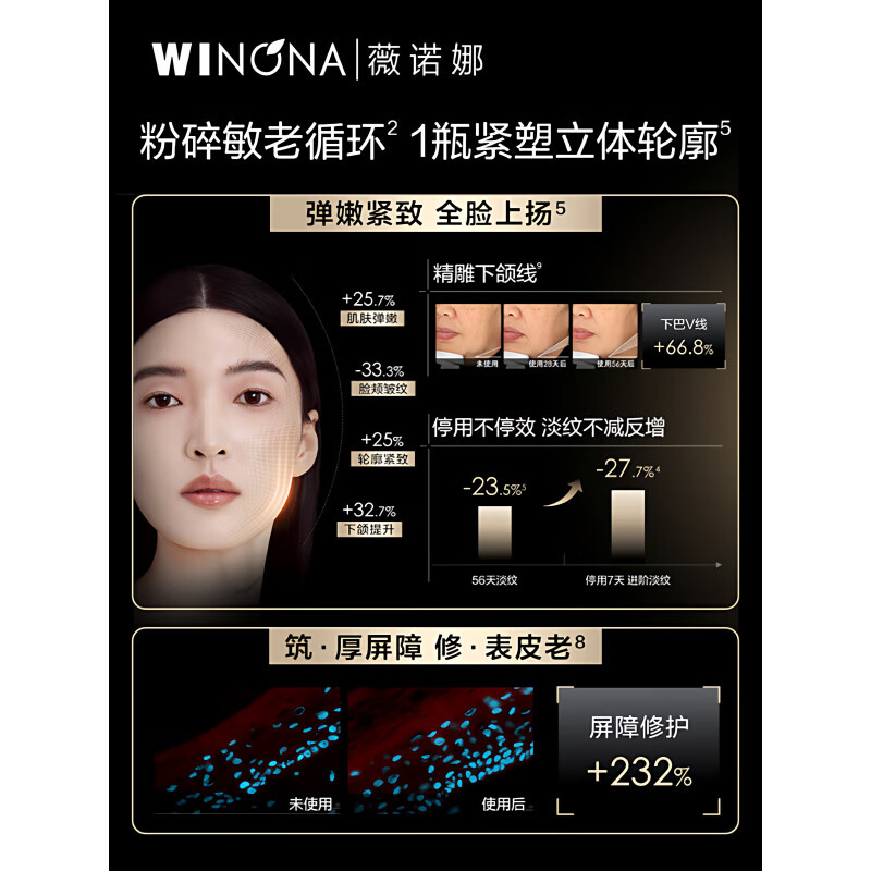 薇诺娜银核精华液15ml紧致淡纹抗皱温和滋养舒缓保湿修护屏障 15ml