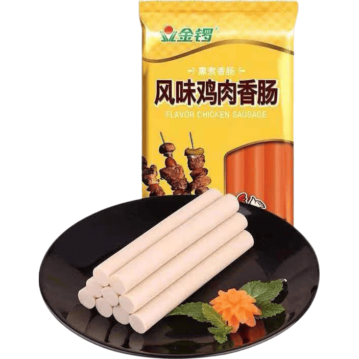 火腿鸡肉肠夜市烧烤泡面即食火腿肠零食泡面搭档200g装 2袋装