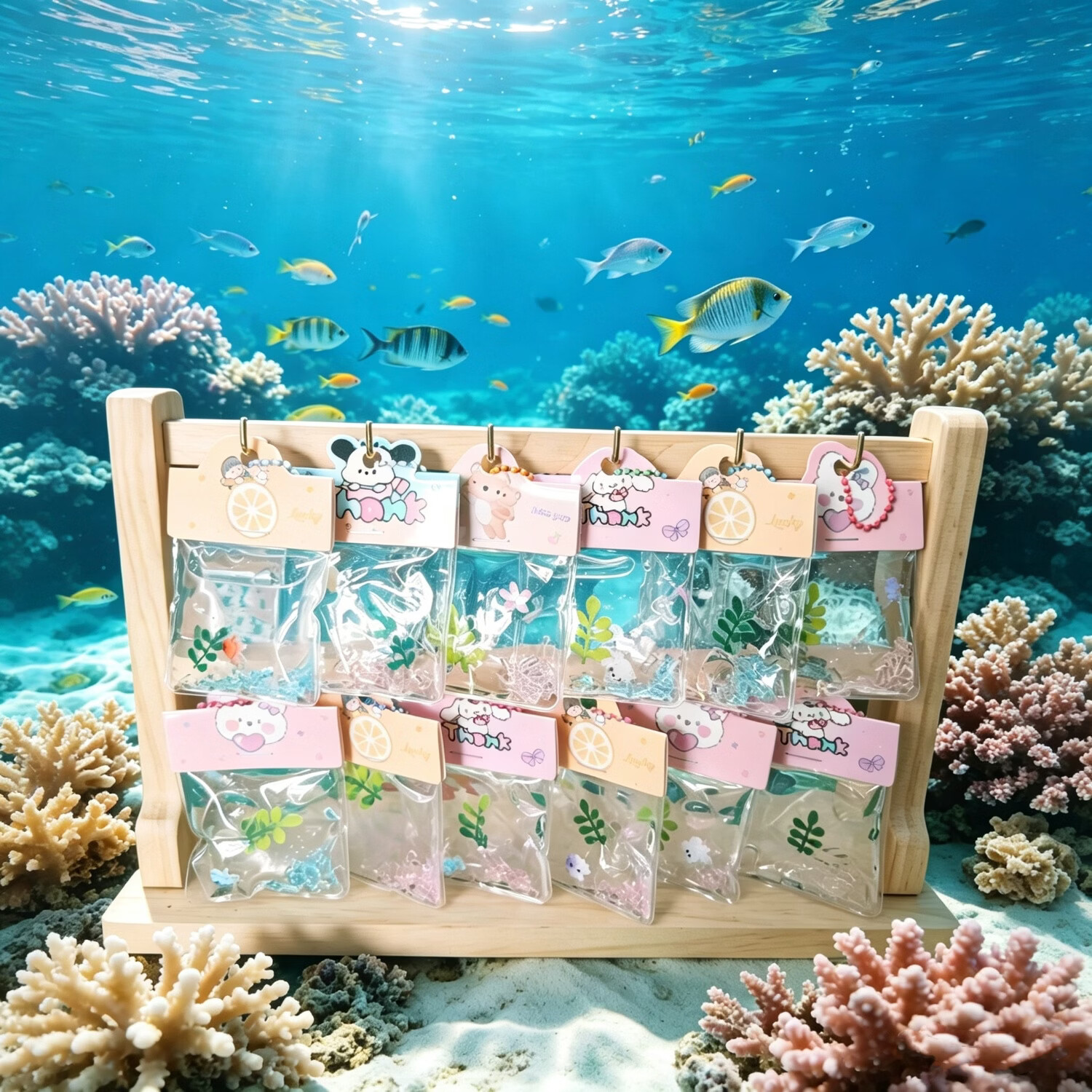 可爱小礼品史莱姆挂件 少女心包包挂饰 海洋风治愈系小礼物 50个 - 少女心礼品挂件 京东折扣/优惠券