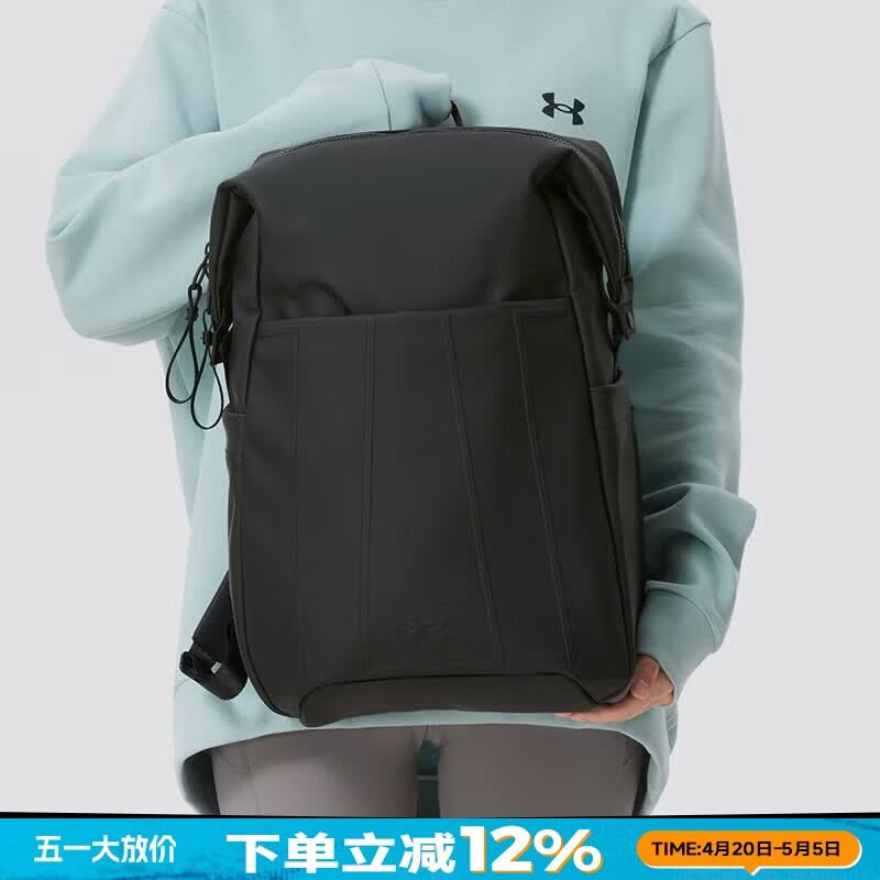 安德玛(Under Armour)女包双肩包 2026春季新款运动包户外健身背包潮流舒适休闲包 6009629-001 OSFM