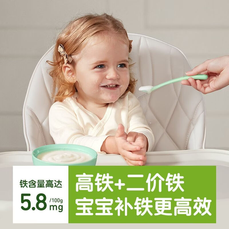 小皮高铁原味有机大米粉婴儿辅食宝宝营养钙铁锌米糊 小皮进口原味米粉160g*1盒（6月10日到期）